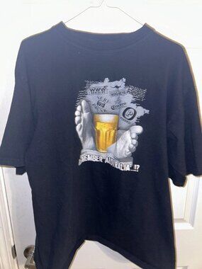 Remember Australia Men's 2XL Beer Graphic Tee